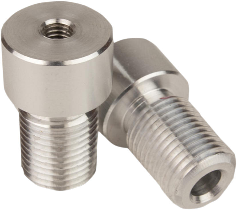 DRIVEN RACING Adapter - Mirror/Handlebar End - Halo - Silver DBEW-ADP-FZ