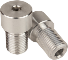 DRIVEN RACING Adapter - Mirror/Handlebar End - Halo - Silver DBEW-ADP-FZ