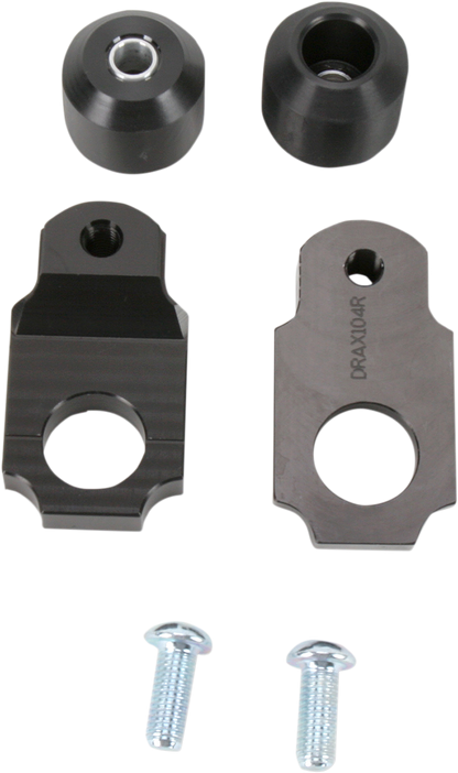 DRIVEN RACING Axle Block Sliders - Kawasaki ZX-6R - Black DRAX-104-BK