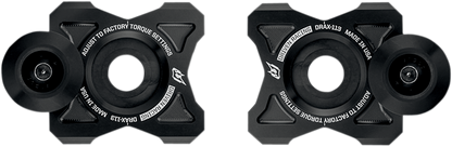 DRIVEN RACING Axle Block Sliders - Kawasaki - Black DRAX-113-BK