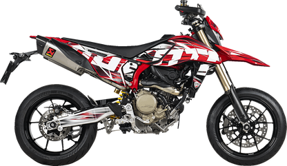 AKRAPOVIC Slip-On Line Mufflers - Titanium - Hypermotard 698 S-D6SO2-HAPLT