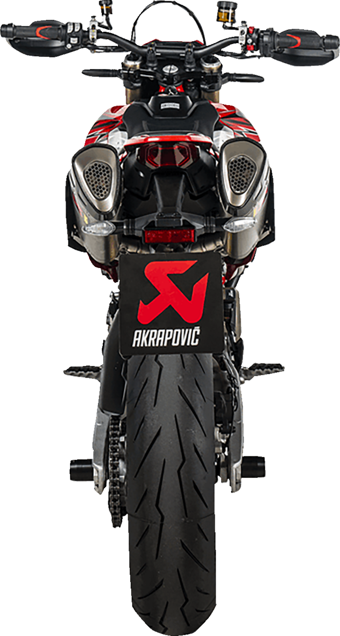 AKRAPOVIC Slip-On Line Mufflers - Titanium - Hypermotard 698 S-D6SO2-HAPLT