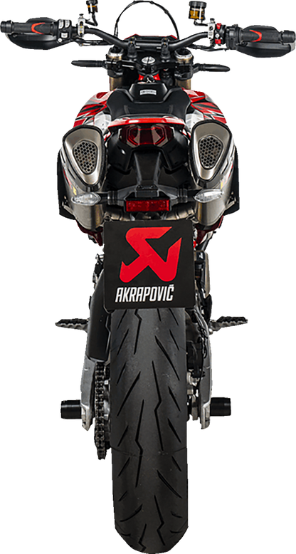 AKRAPOVIC Slip-On Line Mufflers - Titanium - Hypermotard 698 S-D6SO2-HAPLT