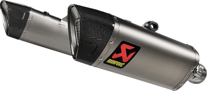 AKRAPOVIC Slip-On Line Mufflers - Titanium - Hypermotard 698 S-D6SO2-HAPLT