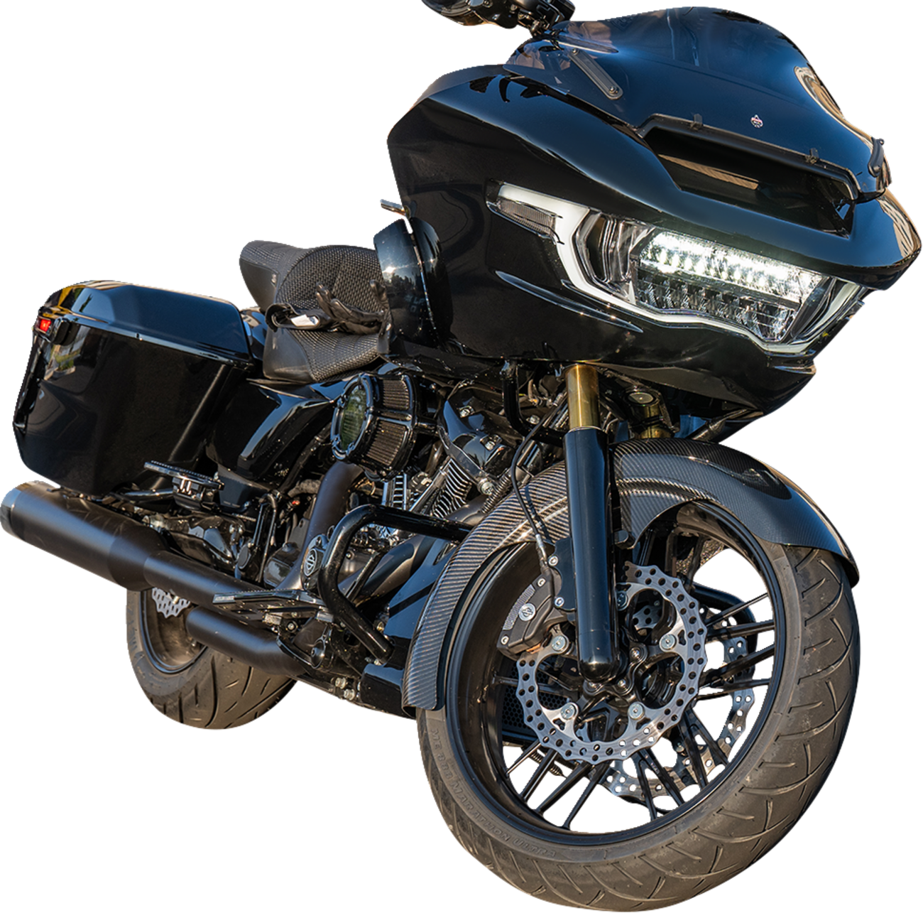 ARLEN NESS 21" Front Fender - Wrapper - Carbon Fiber/Black 210-031