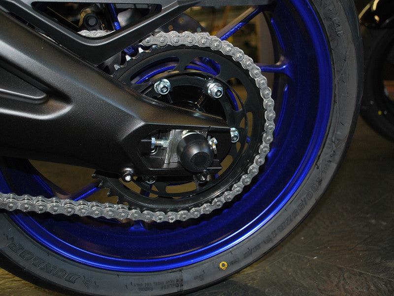 Woodcraft Rear Axle Slider for Yamaha FZ-09 (MT-09), FJ-09 Tracer, and XSR900