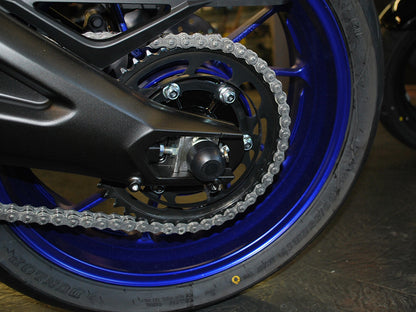 Woodcraft Rear Axle Slider for Yamaha FZ-09 (MT-09), FJ-09 Tracer, and XSR900