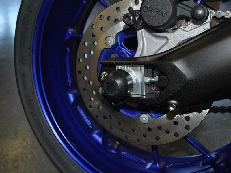 Woodcraft Rear Axle Slider for Yamaha FZ-09 (MT-09), FJ-09 Tracer, and XSR900
