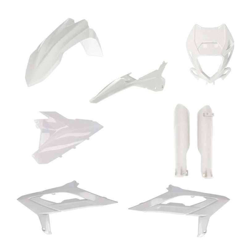 Acerbis 2023 Beta RR 2T 125-480 RR 2T 125RC-480RC Full Plastic Kit - White