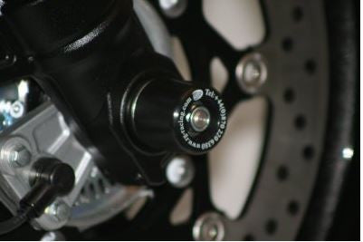 R&G Racing Front Axle Sliders / Protectors for Suzuki Bandit 1250 '07-'13 & GSX1250FA '10-'14