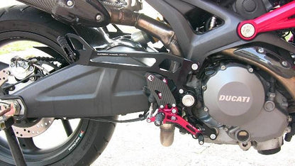 DBK Special Parts (Ducabike) Passenger Peg Kit for Adjustable Rearsets for the Ducati Monster 696/796/1100 - SHIPPING DAMAGED
