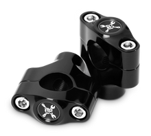Burly Brand Hawk Riser Clamp for 1in Bar, Set - Black