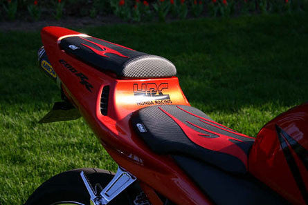 LUIMOTO (Flame) Rider Seat Covers for the HONDA CBR600RR (03-04)