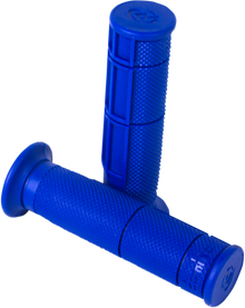 DOMINO Victor Half Waffle Grips - ATV - Blue 0900.82.42.06-0