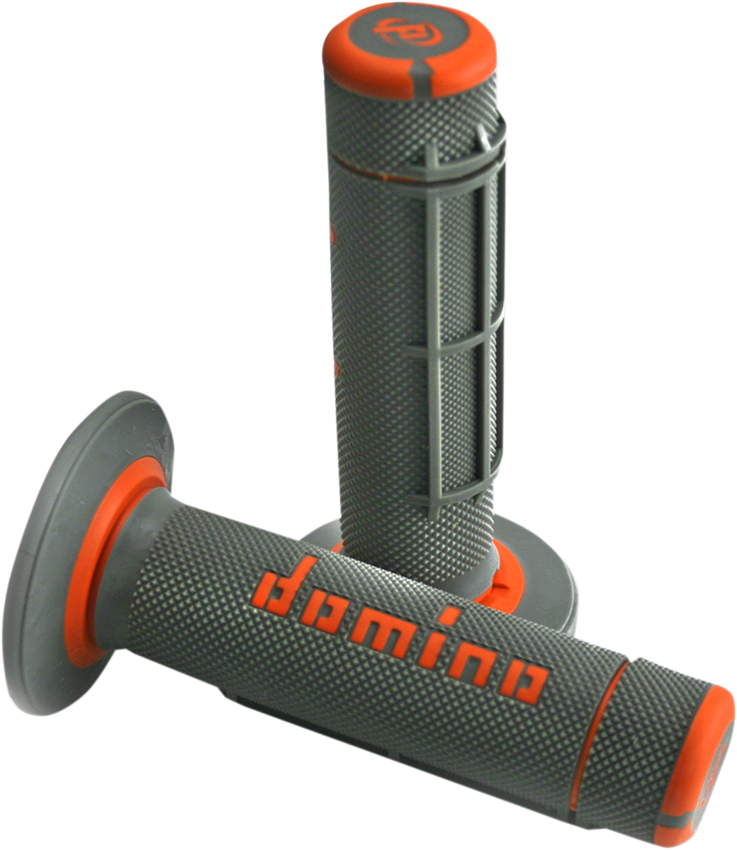 DOMINO Dually Grips - Half Waffle - Gray/Orange A02041C4552A7-1
