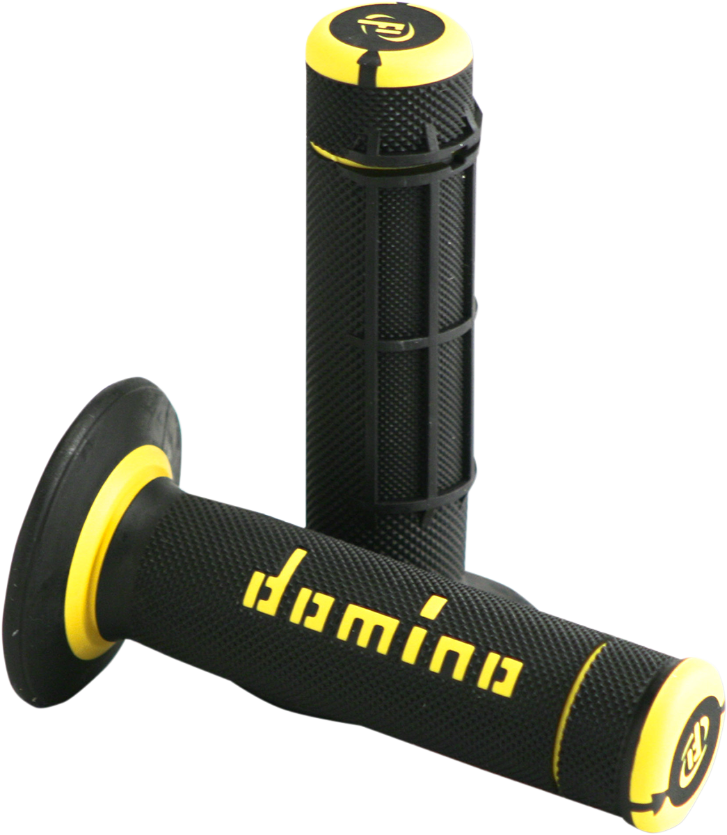 DOMINO Dually Grips - Half Waffle - Black/Yellow A02041C4740A7-1