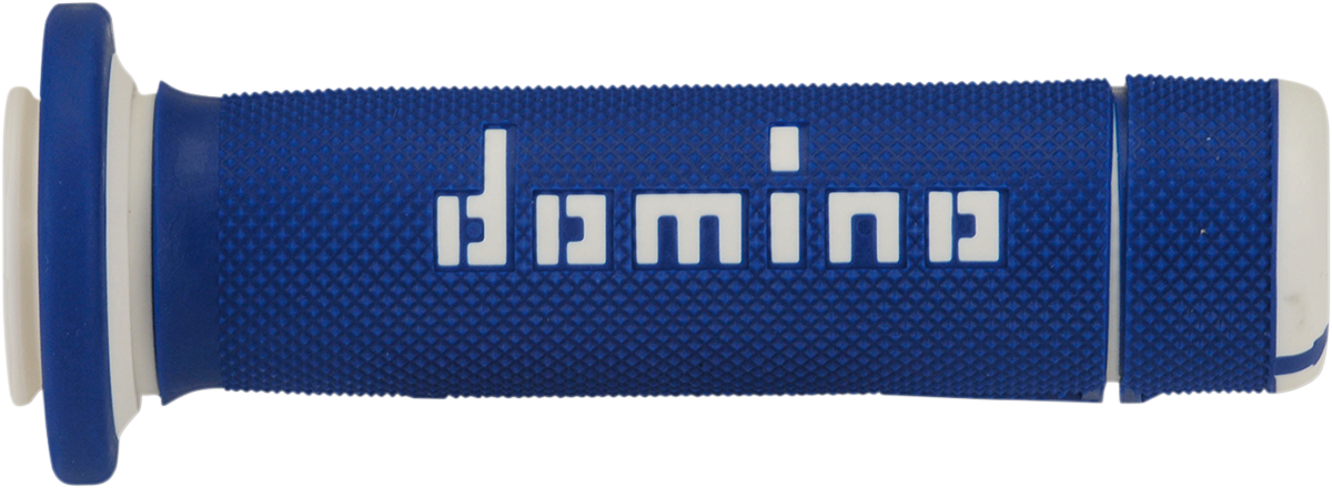 DOMINO ATV Grips - Blue/White A18041C4648A7-0