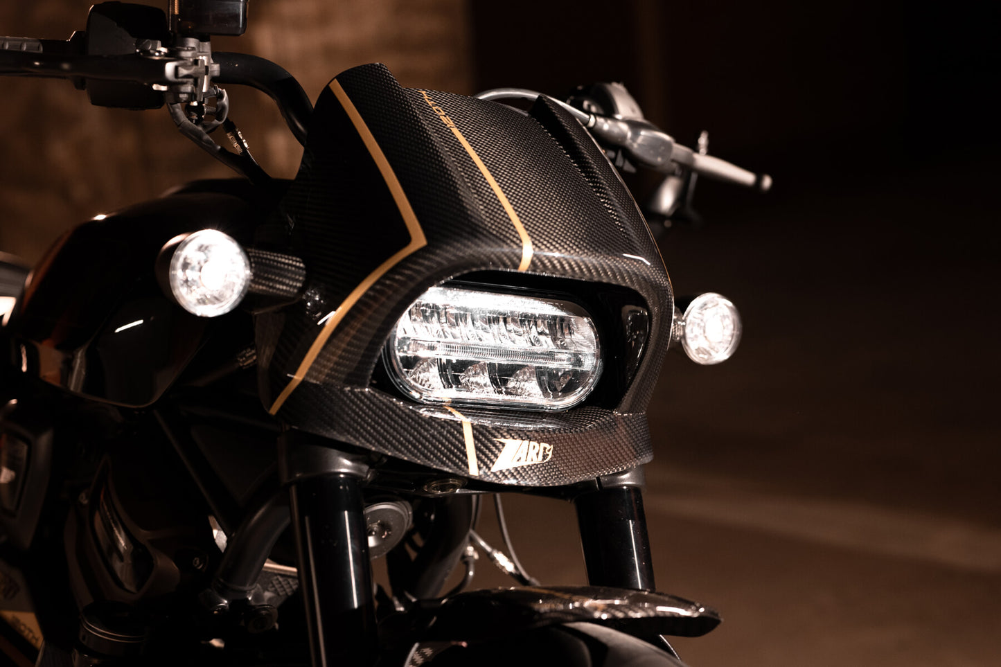 Zard 120th ANNIVERSARY LIMITED EDITION Carbon Fiber Headlight Fairing Kit for Harley Davidson Sportster S 1250