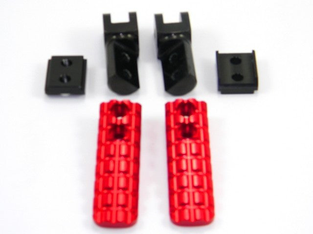 DBK Special Parts (Ducabike) Adjustable Rider/Passenger 'Solid' Footpegs for Ducati