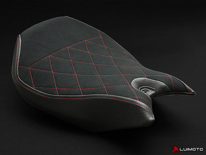 LUIMOTO Diamond Edition Rider Seat Cover for the DUCATI PANIGALE 1299 / 959 / 2015+ 1199R / 899