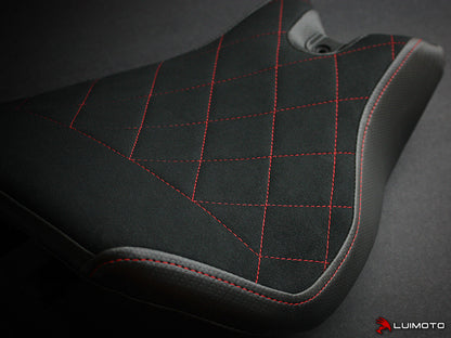LUIMOTO Diamond Edition Rider Seat Cover for the DUCATI PANIGALE 1299 / 959 / 2015+ 1199R / 899