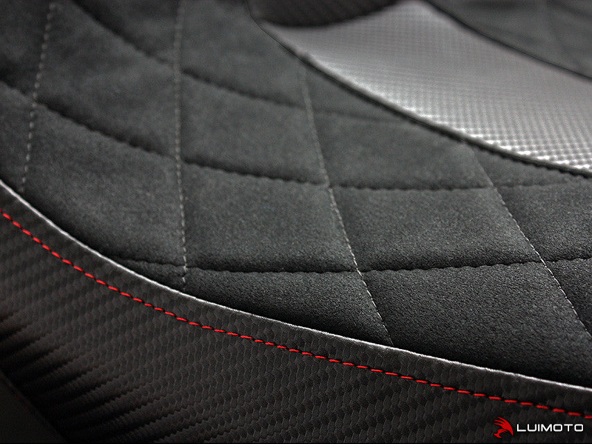 LUIMOTO (Diamond Edition) Rider Seat Cover for the DUCATI DIAVEL (15-18)