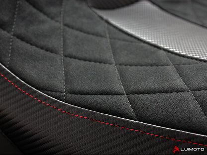 LUIMOTO (Diamond Edition) Rider Seat Cover for the DUCATI DIAVEL (15-18)