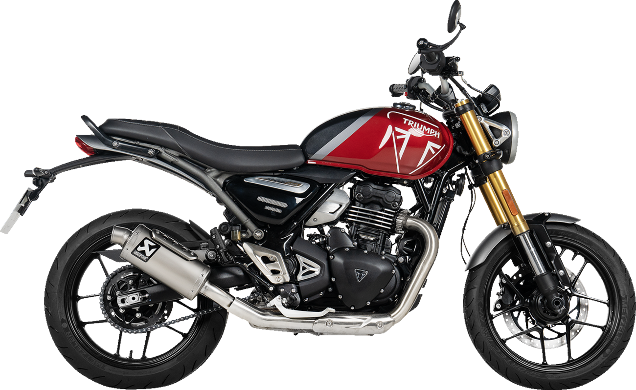 AKRAPOVIC Slip-On Line Muffler - Titanium - Speed/Scrambler 400 S-T4SO1-HDT