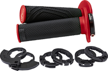 DOMINO D200 Lock-On Grips - Black/Red D20046C4042H8-0