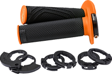 DOMINO D200 Lock-On Grips - Black/Orange D20046C4045H8-0