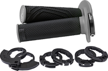 DOMINO D200 Lock-On Grips - Black/Gray D20046C4052H8-0