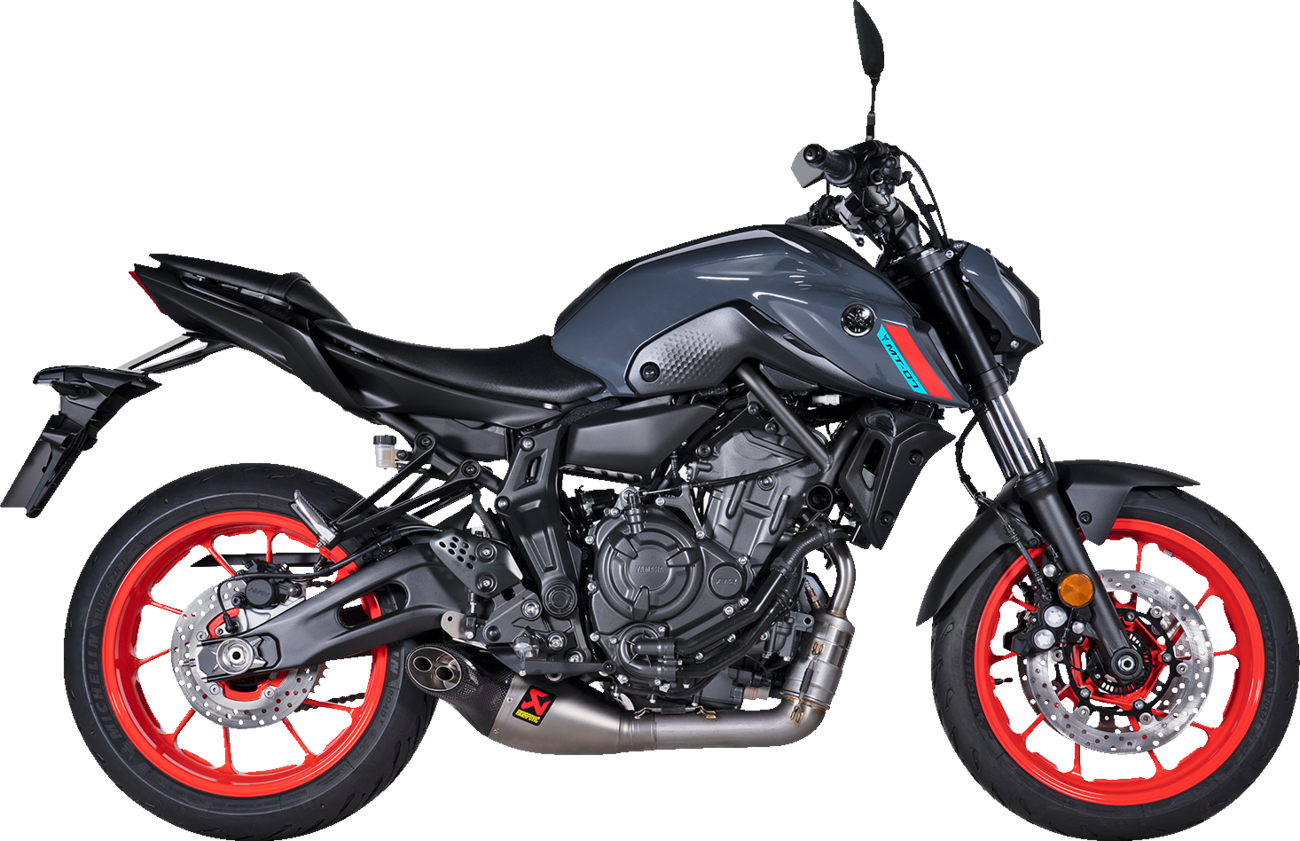 AKRAPOVIC Racing Line Exhaust System - Titanium - Yamaha MT-07/XSR 700 S-Y7R8-HEGEHT/1
