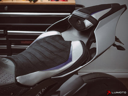 LUIMOTO (Sport) Passenger Seat Covers for the YAMAHA YZF-R1 2015+