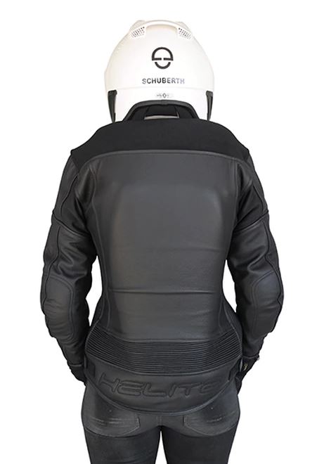 Helite XENA Women's Leather Airbag Jacket in Black