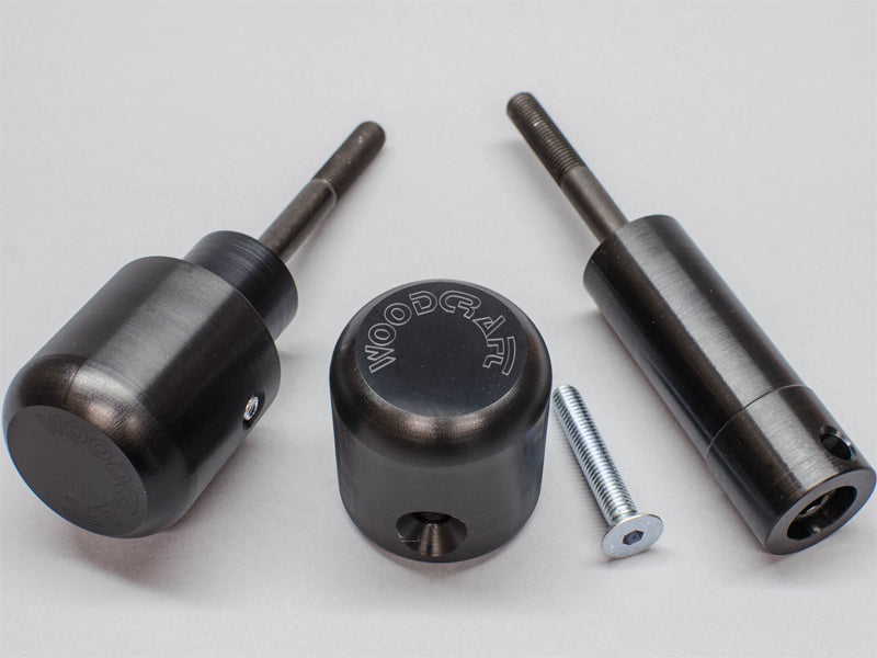 WOODCRAFT Kawasaki Ninja 650R / Z650 (2017+) Frame Slider Base Kit (pucks sold separately)