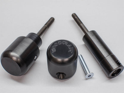 WOODCRAFT Kawasaki Ninja 650R / Z650 (2017+) Frame Slider Base Kit (pucks sold separately)