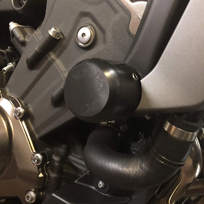 WOODCRAFT Yamaha FZ-09 (MT-09), FJ-09 Tracer, and XSR900 Frame Slider Kit W/ Puck options