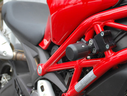 WOODCRAFT Ducati Monster 696 / 796/ 1100 Frame Slider kit (pucks sold seperately)