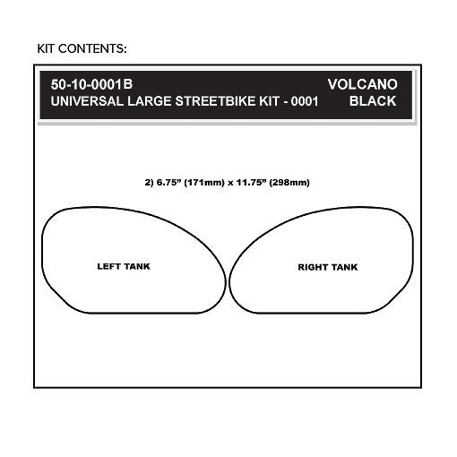 Stompgrip Universal Large Streetbike Kit - Volcano