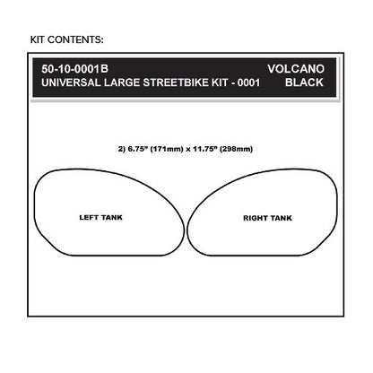 Stompgrip Universal Large Streetbike Kit - Volcano