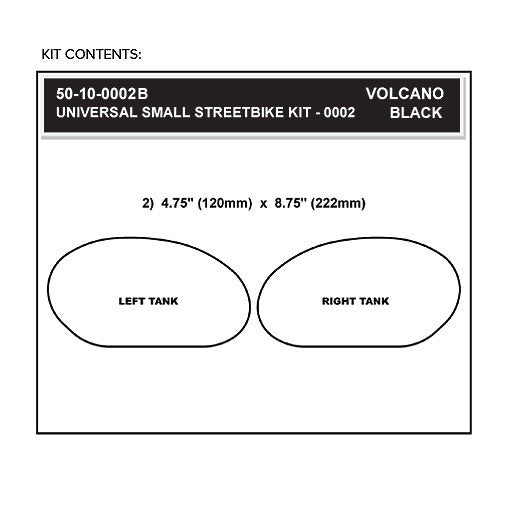Stompgrip Universal Small Streetbike Kit - Volcano