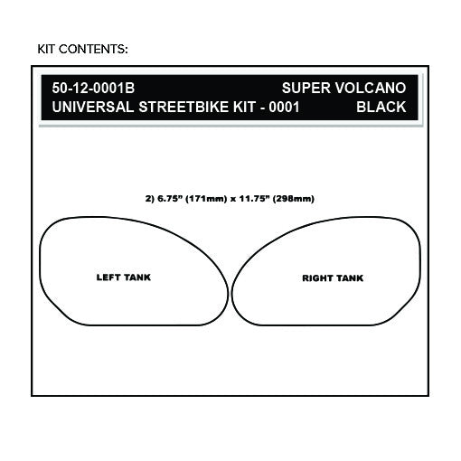 Stompgrip Universal Large Streetbike Kit - Super Volcano
