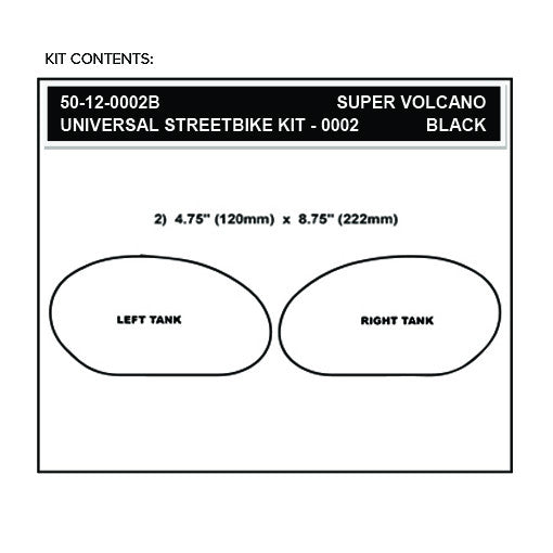 Stompgrip Universal Small Streetbike Kit - Super Volcano