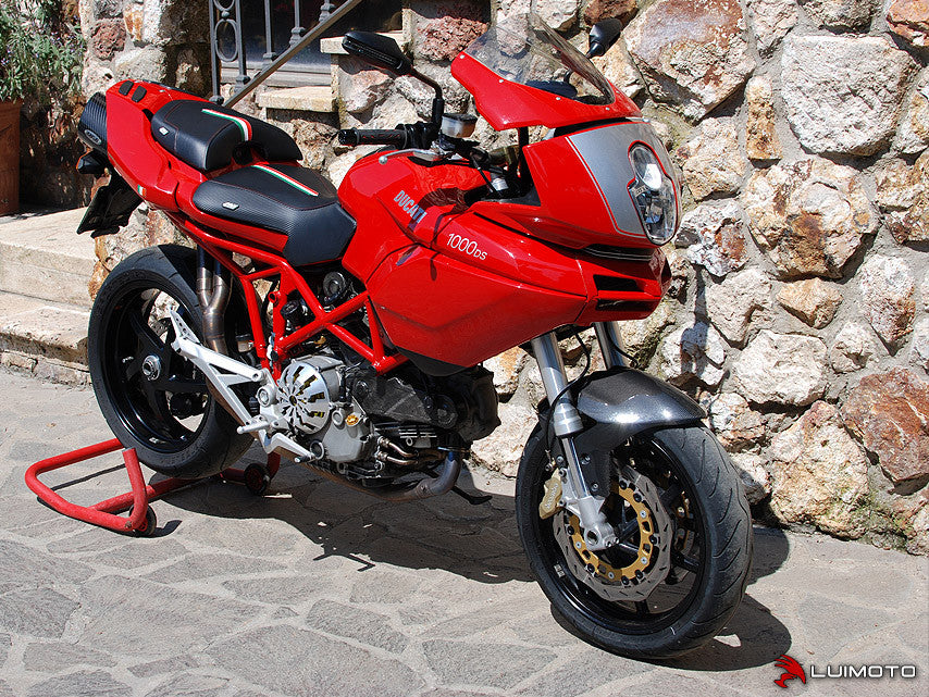 LUIMOTO (Team Italia) Rider Seat Cover for the DUCATI MULTISTRADA 1100 / 1000 / 620 (03-09)