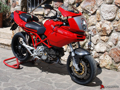 LUIMOTO (Team Italia) Rider Seat Cover for the DUCATI MULTISTRADA 1100 / 1000 / 620 (03-09)