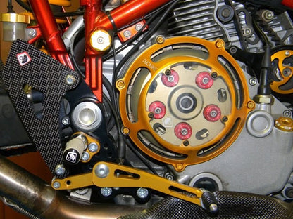 DBK Special Parts (Ducabike) Carbon Fiber Heel Guards for the Ducati Hypermotard 1100 and Multistrada 620/1000/1100