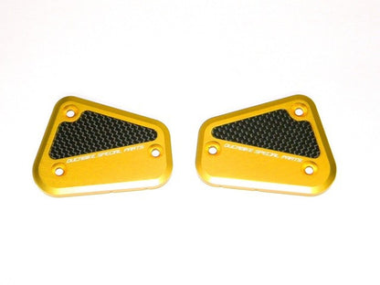 DBK Special Parts (Ducabike) Billet Front Brake & Clutch Reservoir Caps for the Ducati GT 1000  Multistrada 1000  ST3/ST4S  and Streetfighter/S