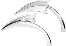 ARLEN NESS Mirror - Micro - Scoop - Side View - Triangle - Chrome - Left 13-060