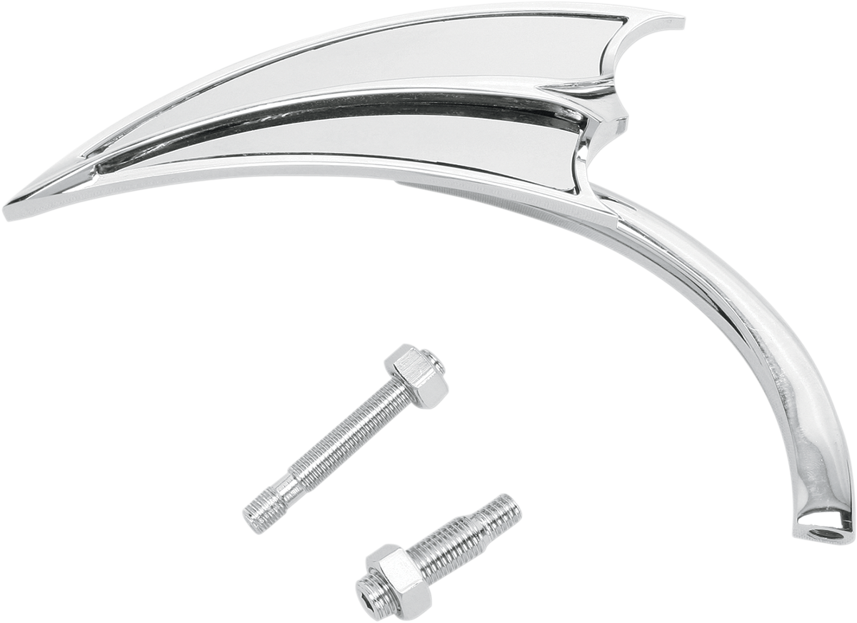 ARLEN NESS Mirror - Micro - Scoop - Side View - Triangle - Chrome - Right 13-061