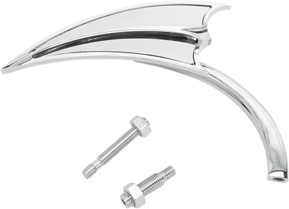 ARLEN NESS Mirror - Micro - Scoop - Side View - Triangle - Chrome - Right 13-061